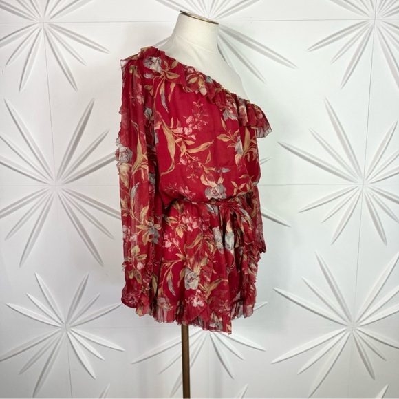 🚫 SOLD 🚫 ZIMMERMANN Corsair Romper In Washed Iris Floral - Picture 10 of 14